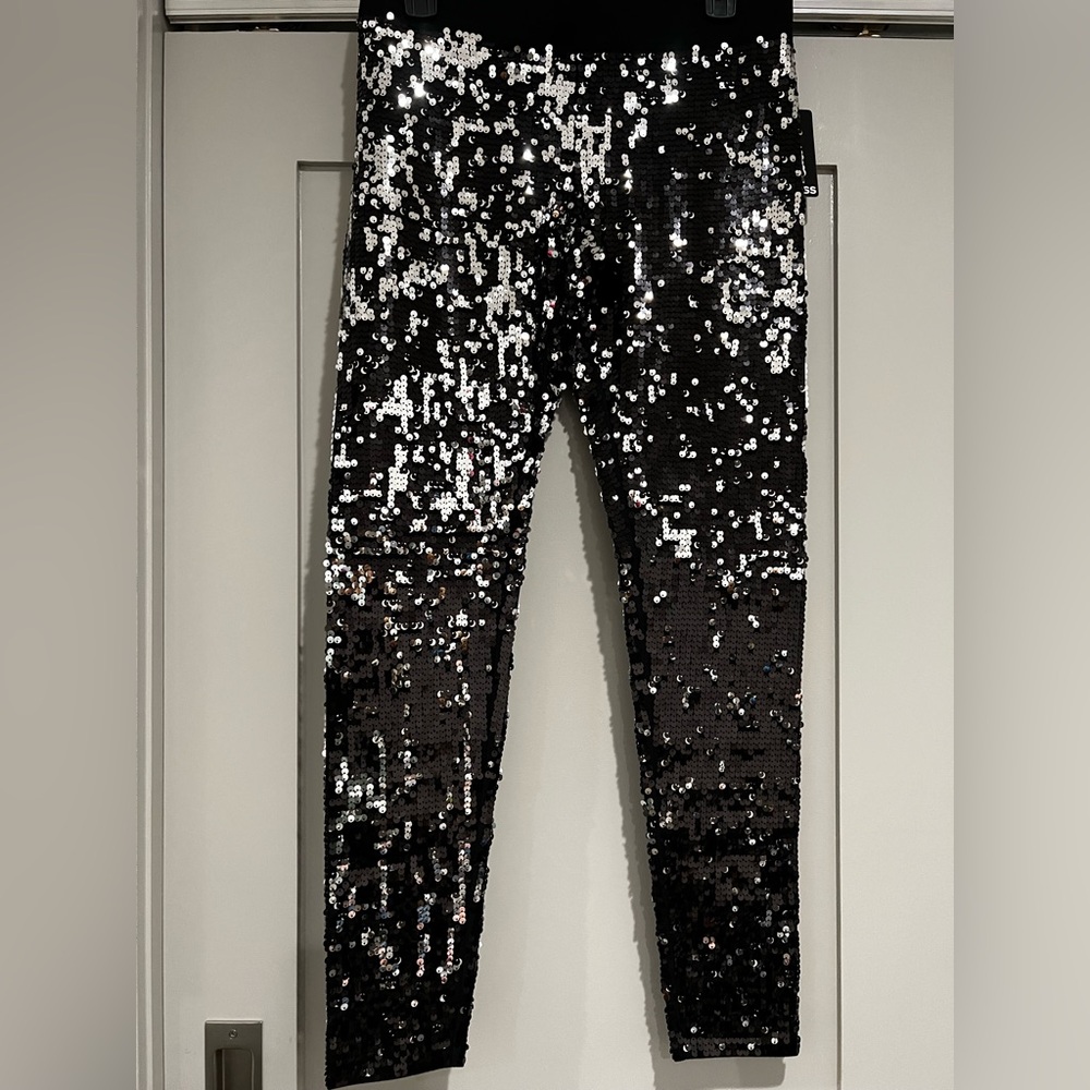 Black Sequin Leggings
